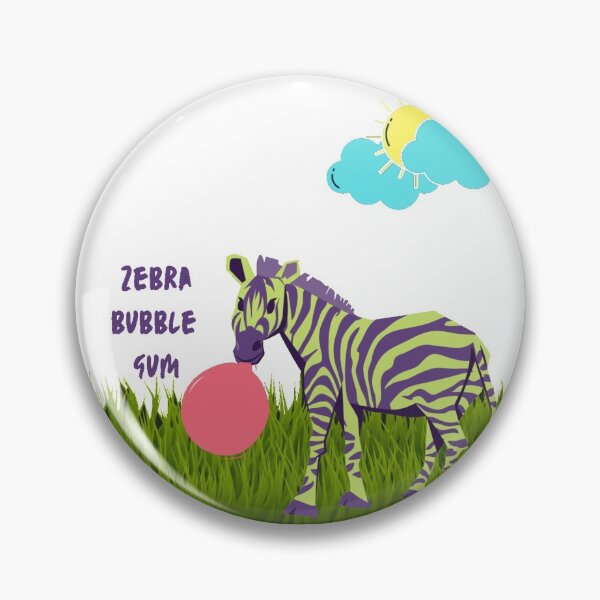Item preview, zebra bubble gum	 designed and sold by RoaaMagic.