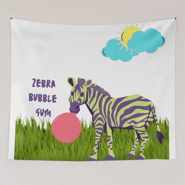 Item preview, zebra bubble gum	 designed and sold by RoaaMagic.