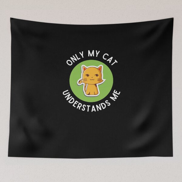 Item preview, Only My Cat Understands Me Gift designed and sold by Emerg-Apparel.