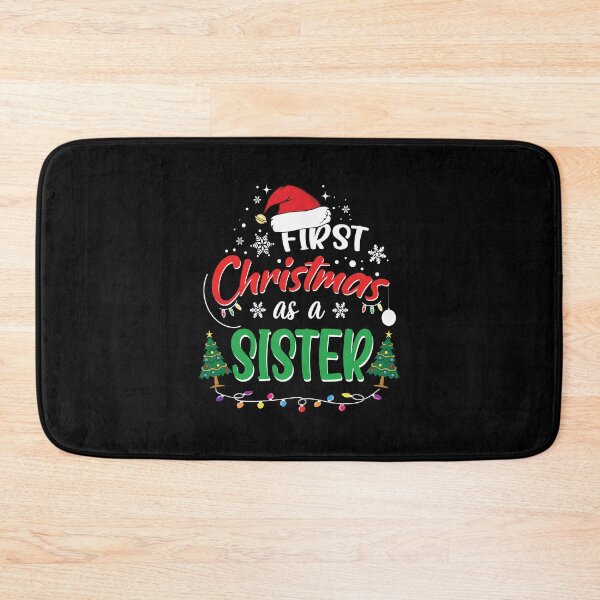 Item preview, First Christmas as a Sister Funny 1st Christmas Gifts for New Sister  designed and sold by clothesy7.