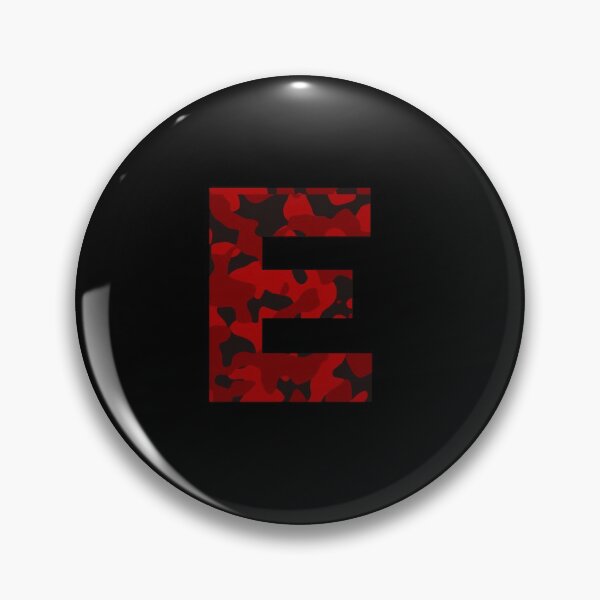 Item preview, Letter E Red Camo Design designed and sold by NECHSTORE.
