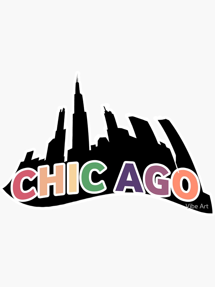 "Chicago City Sticker" Sticker by BeCool2 Redbubble