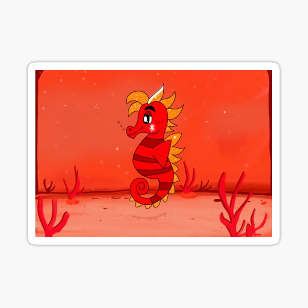 Starry Seahorse Sticker