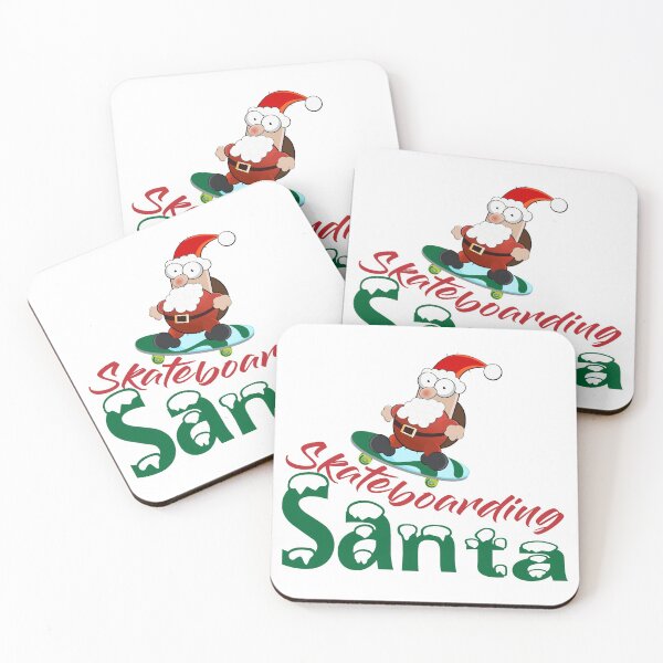 Aperçu de l'œuvre Christmas Skateboarding Santa Noel T-shirts créée et vendue par Shirtssprea.