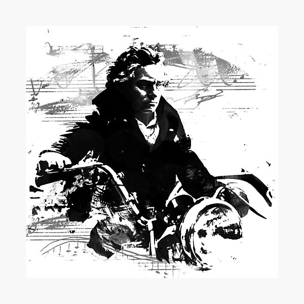 Item preview, Beethoven Motorcycle var.1 designed and sold by vivalarevolucio.
