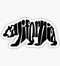 black california bear Sticker