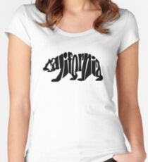 black california bear Women's Fitted Scoop T-Shirt