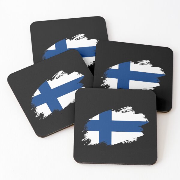 Artikelvorschau, Finnland finnisch Flagge Fahne entworfen und verkauft von GeogDesigns.