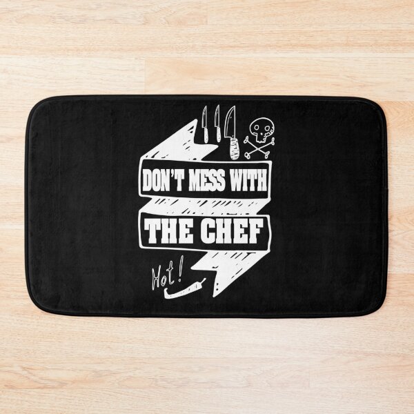 Item preview, DON'T MESS WITH  THE CHEF AWESOME HOT WHITE MUSTACHE DESIGH FOR COOK HUSBAND WIFE BOYFRIEND GIRLFRIEND MOM AND DAD AND FRIENDS designed and sold by thebaronart.
