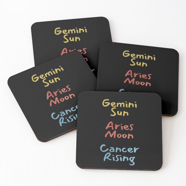 Item preview, Gemini Sun Aries Moon Cancer Rising Text designed and sold by leomooncreates.
