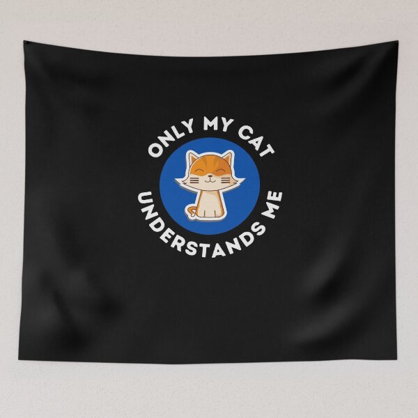 Item preview, Only My Cat Understands Me Gift designed and sold by Emerg-Apparel.
