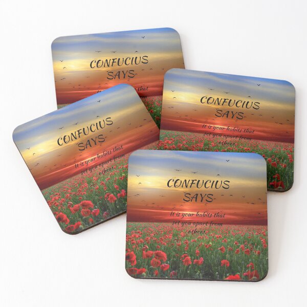 Item preview, Confucius Says Habits make us designed and sold by starshiporion.