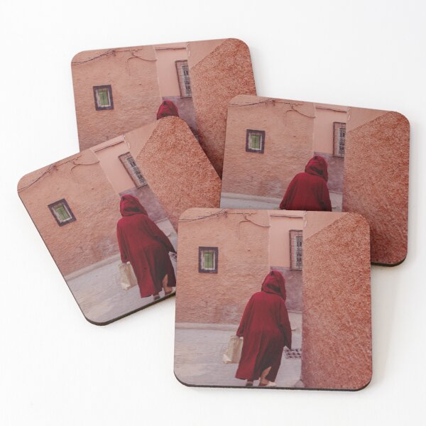 Item preview, pink and red marrakech medina walls designed and sold by Morocco Marrakech Photo Prints.