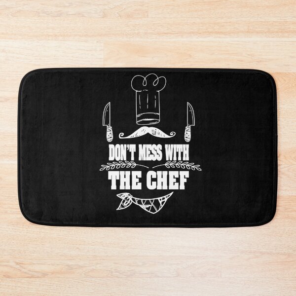 Item preview, DON'T MESS WITH  THE CHEF AWESOME  WHITE MUSTACHE DESIGH FOR COOK HUSBAND WIFE BOYFRIEND GIRLFRIEND MOM AND DAD AND FRIENDS designed and sold by thebaronart.