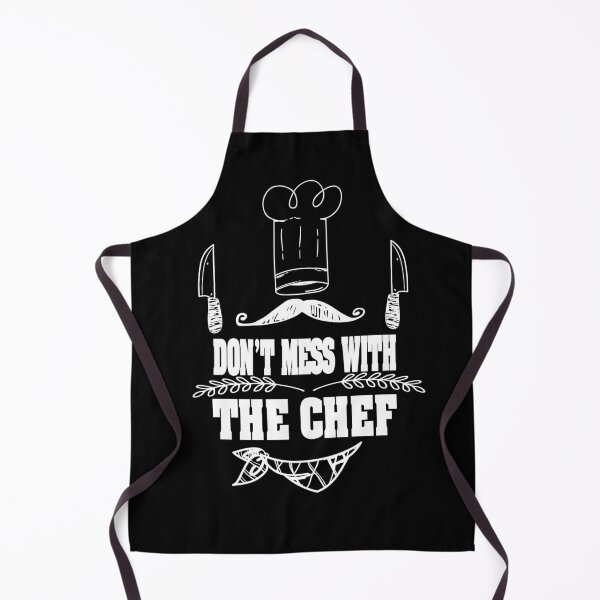 Item preview, DON'T MESS WITH  THE CHEF AWESOME  WHITE MUSTACHE DESIGH FOR COOK HUSBAND WIFE BOYFRIEND GIRLFRIEND MOM AND DAD AND FRIENDS designed and sold by thebaronart.