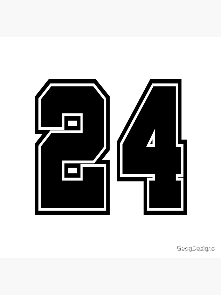 24 number number football Photographic Print by GeogDesigns