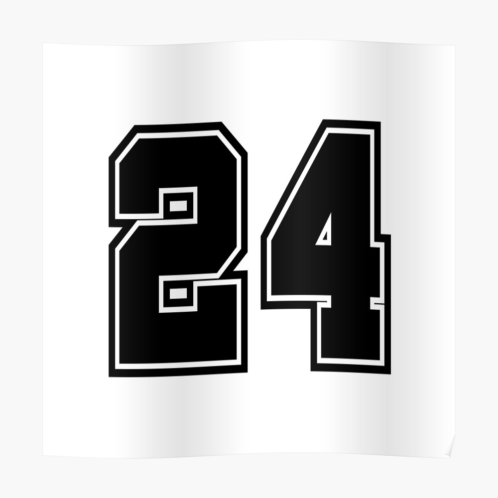 24 number number football Sticker by GeogDesigns