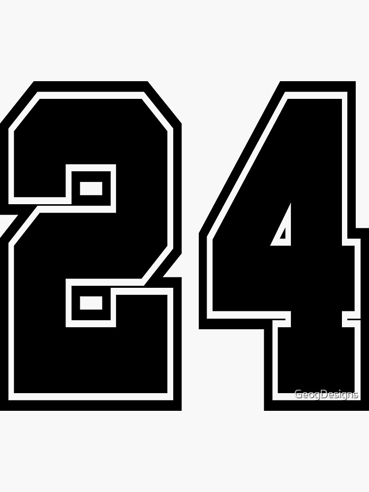 Number 4 number four - jersey number soccer sport Sticker by GeogDesigns