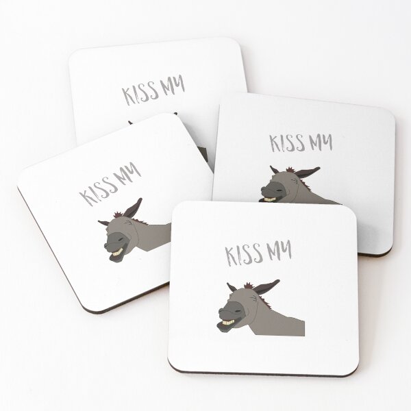 Item preview, Kiss my ass donkey funny design designed and sold by WOWSOMETHINGNEW.