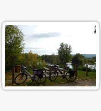 Cycling along the Dordogne Sticker