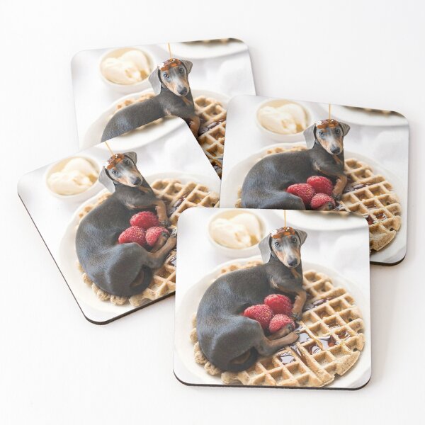 Item preview, Sausage Dog Dachshund Waffle designed and sold by toppopin.