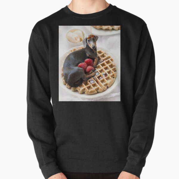 Wurst Hund Dackel Waffel Pullover
