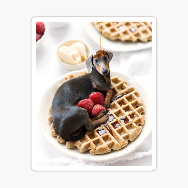 Item preview, Sausage Dog Dachshund Waffle designed and sold by toppopin.