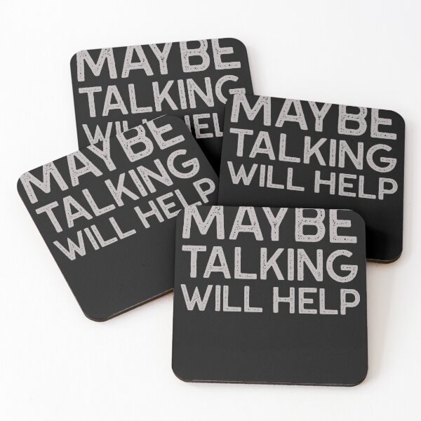 Item preview, Maybe Talking Will Help Funny Gift Idea  designed and sold by Christof  Hall.