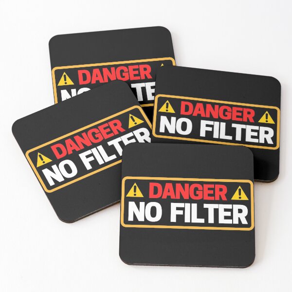Item preview, Danger No Filter Warning Sign designed and sold by ohmier.