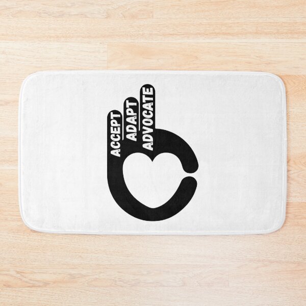 Item preview, Accept Adapt Advocate hand heart design designed and sold by kanugi.