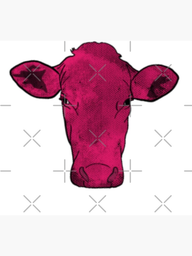 pink-cow-sticker-for-sale-by-sketchybrittany-redbubble