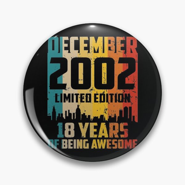 Item preview, 18th birthday 18 years man woman born in 2002 gift designed and sold by Renergie.