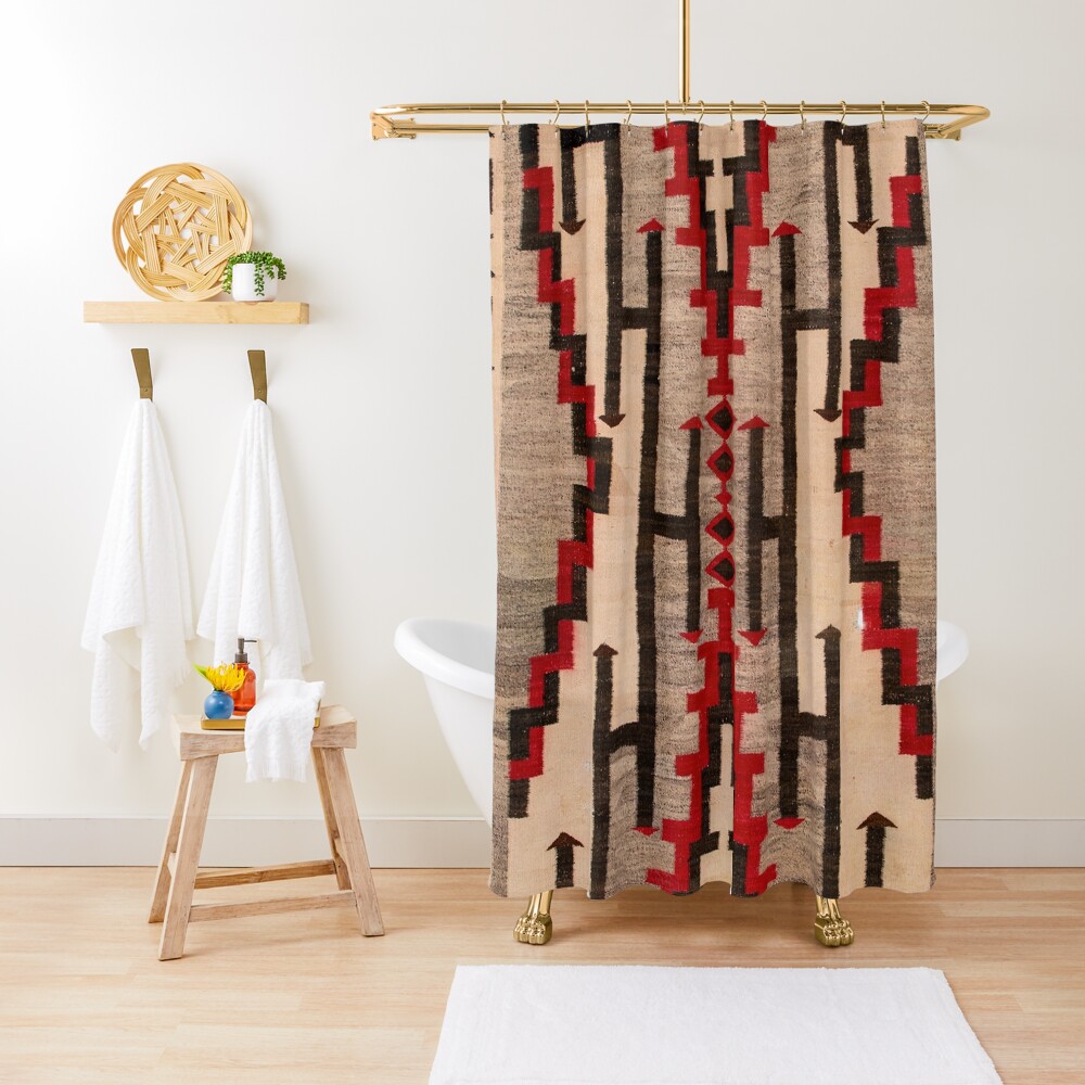 1925 NAVAJO INDIAN TAPESTRY Shower Curtain