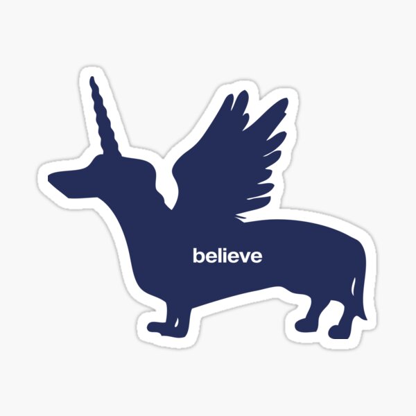 Item preview, BELIEVE - (Pegaweenicorn) designed and sold by Syrup Graphics.