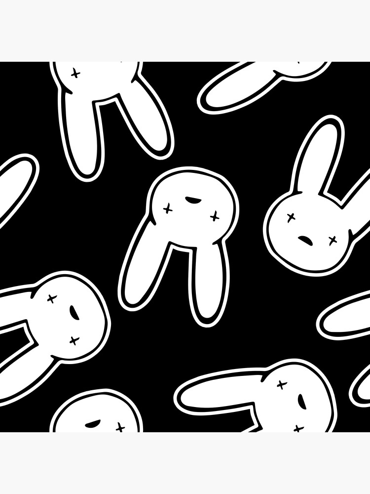 Bad Bunny Oasis Logo Pattern (White on Black) | Backpack