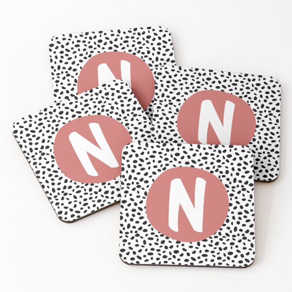 Item preview, Dalmatian Spot Pink N Monogram, Initial, Letter, Name designed and sold by CocoandDaisy.