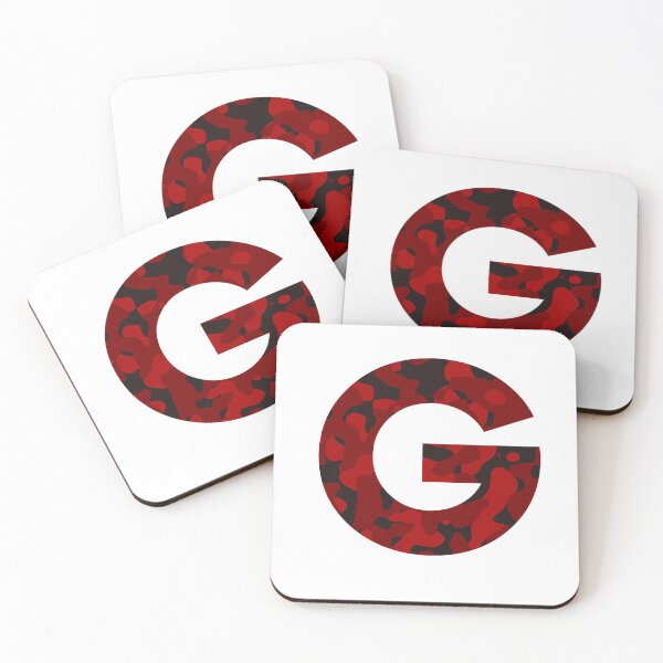 Item preview, Letter G Red Camo Design designed and sold by NECHSTORE.