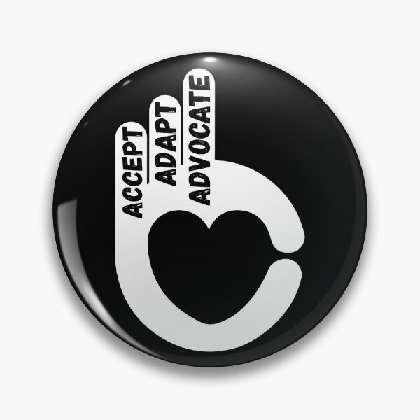 Item preview, Accept Adapt Advocate hand heart design designed and sold by kanugi.