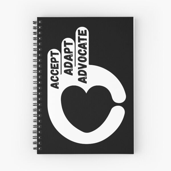 Item preview, Accept Adapt Advocate hand heart design designed and sold by kanugi.