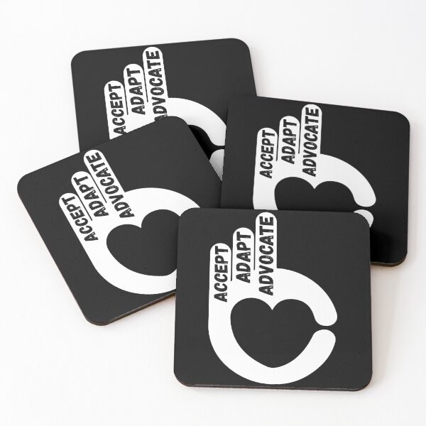 Item preview, Accept Adapt Advocate hand heart design designed and sold by kanugi.