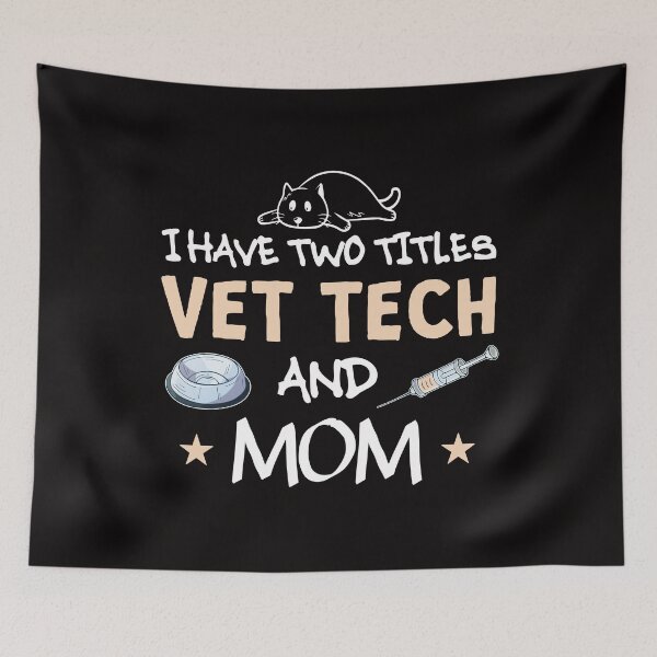 Artikelvorschau, Vet Tech Verterinary Technician Mom entworfen und verkauft von MindsArtDesign.
