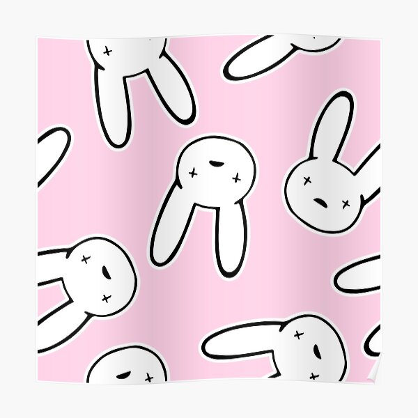 pink bad bunny logo