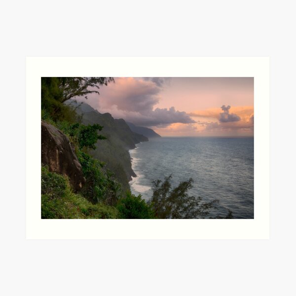 Napali Coast, Sunrise - Kauai Art Print