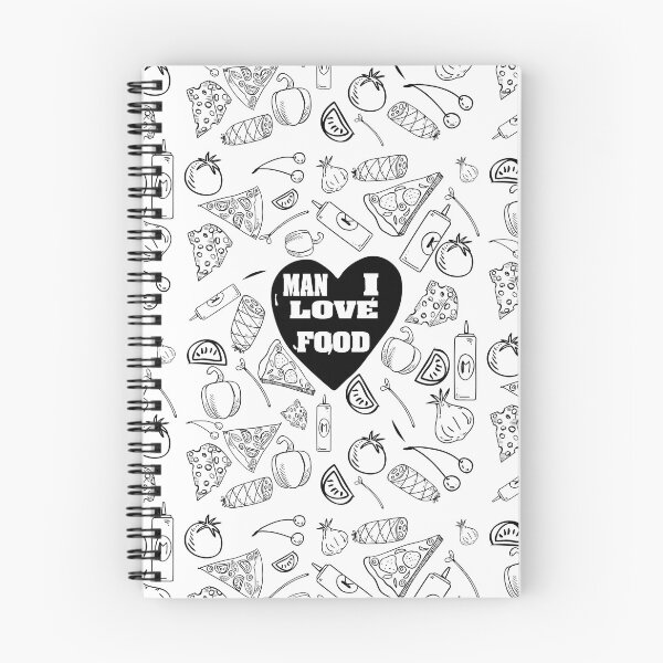 Item preview, MAN I LOVE FOOD BLACK HAND DRAWN  DESIGH FOR COOK FOODIE HUSBAND WIFE BOYFRIEND GIRLFRIEND MOM AND DAD AND FRIENDS designed and sold by thebaronart.