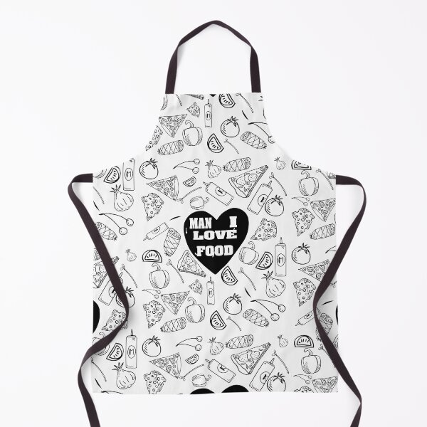 Item preview, MAN I LOVE FOOD BLACK HAND DRAWN  DESIGH FOR COOK FOODIE HUSBAND WIFE BOYFRIEND GIRLFRIEND MOM AND DAD AND FRIENDS designed and sold by thebaronart.