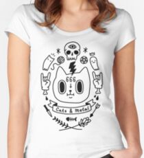 Cats & Metal Fitted Scoop T-Shirt