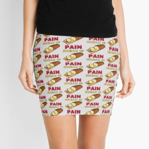 Bread is Pain Mini Skirt