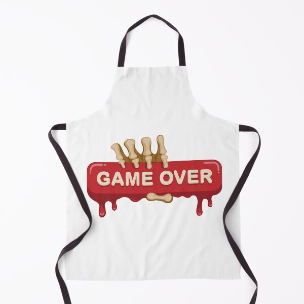 Item preview, Game over sign symbol with skull hand concept in cartoon illustration designed and sold by aryoyo.