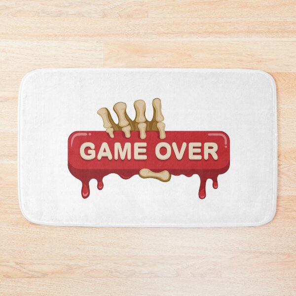 Item preview, Game over sign symbol with skull hand concept in cartoon illustration designed and sold by aryoyo.