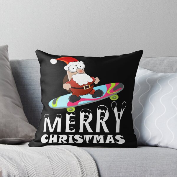 Aperçu de l'œuvre Christmas Skateboarding Santa Noel T-shirts créée et vendue par Shirtssprea.